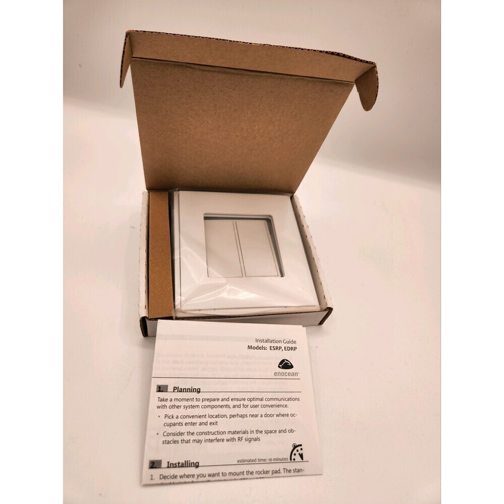 Fulham EnOcean Single Rocker Pad Bluetooth Switch ESRPB-W-EO, 2.4GHz New - Picture 2 of 4